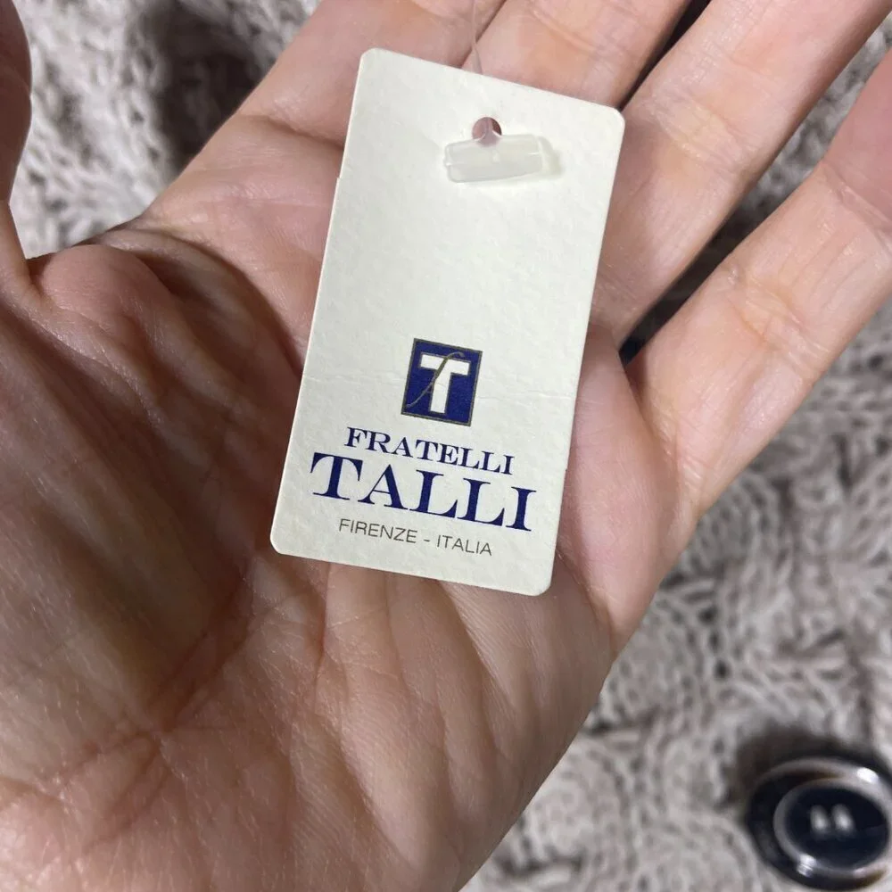 NWT! Fratelli Talli Italy Wool Alpaca Acrylic Oatmeal Knit Poncho Cape O/S! - Picture 4 of 5